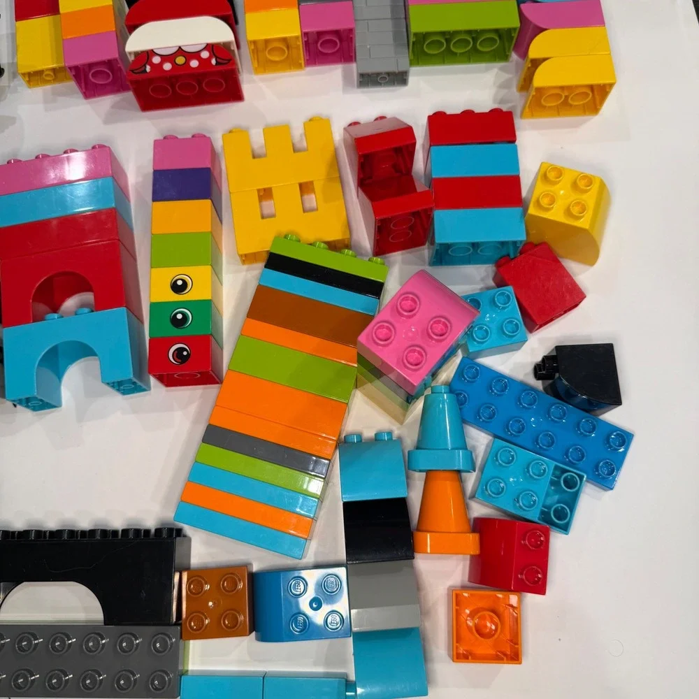 LEGO Duplo Bulk Lot Batman Robin Joker Minnie Mouse Batmobile Figures Blocks